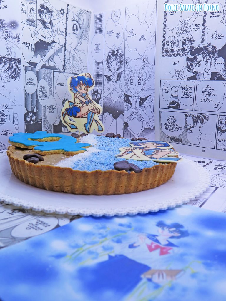 Crostata al cocco, caffè e caramello salato di Sailor Mercury