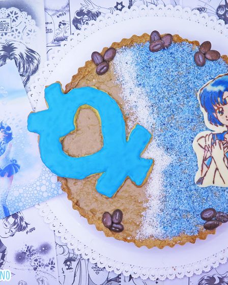 Crostata al cocco, caffè e caramello salato di Sailor Mercury