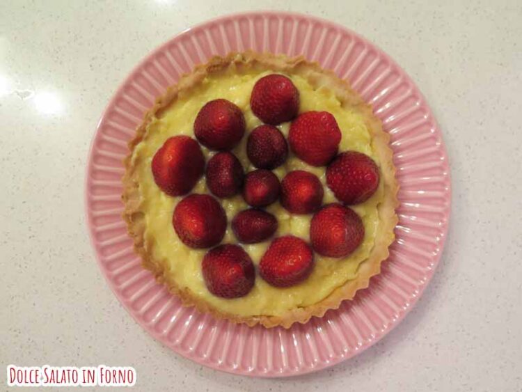 crostata fragole crema pasticcera