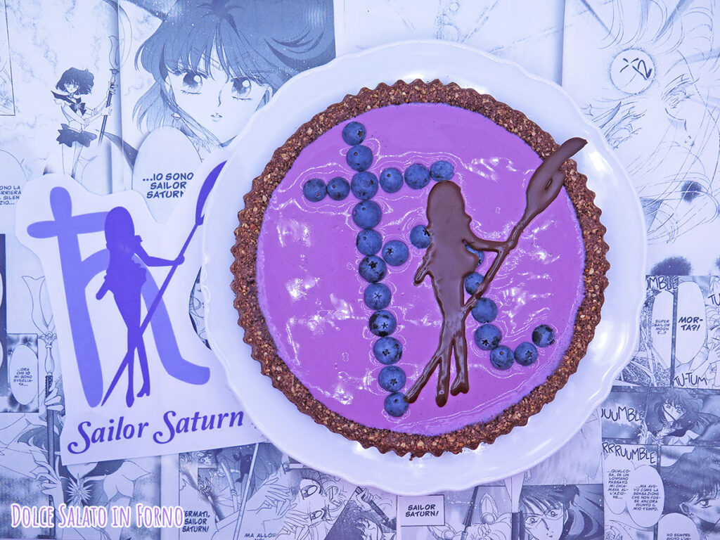 Crostata al muesli al cioccolato e yogurt mirtilli di Sailor Saturn