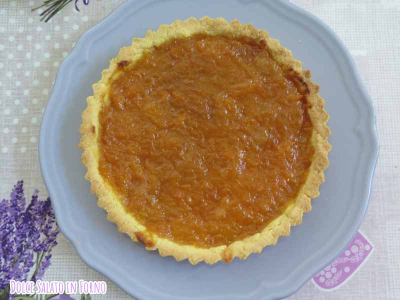 crostata alla marmellata senza glutine con farina di mais, riso e mandorle