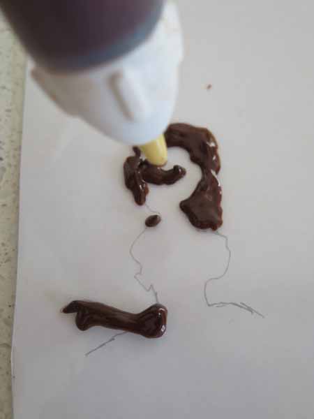 decorazione in cioccolato di Maria Antonietta di Lady Oscar