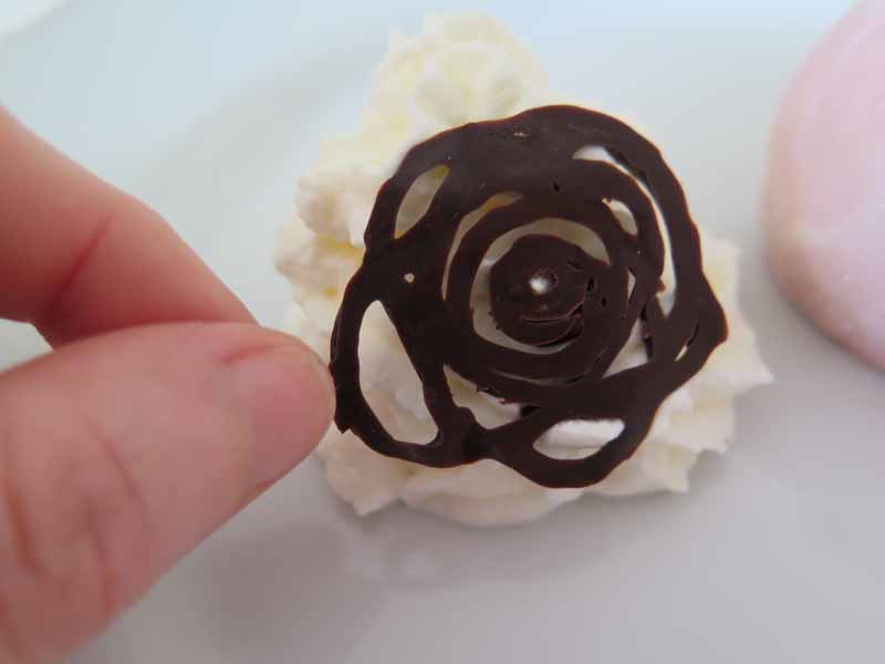 decorazione inchiostro polpo in cioccolato