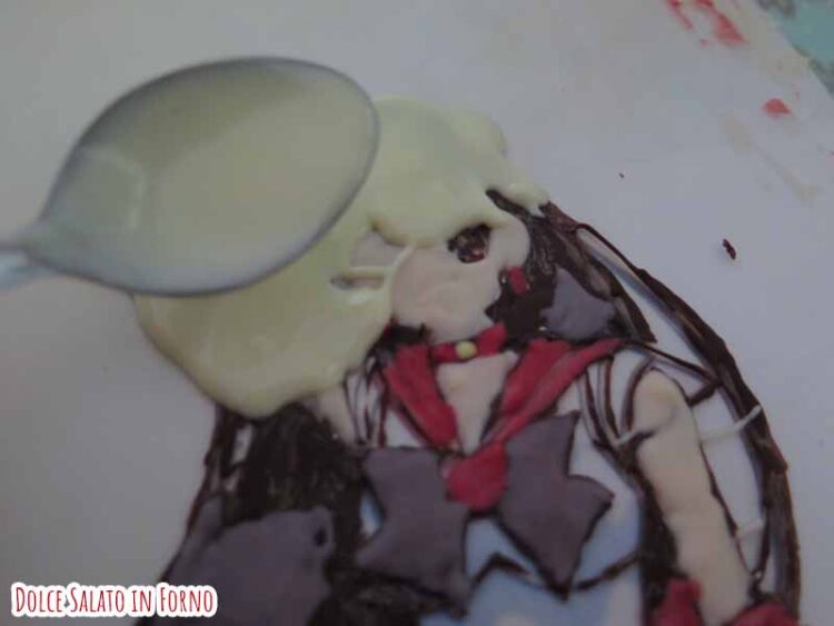 decorazione cioccolato sailor Mars