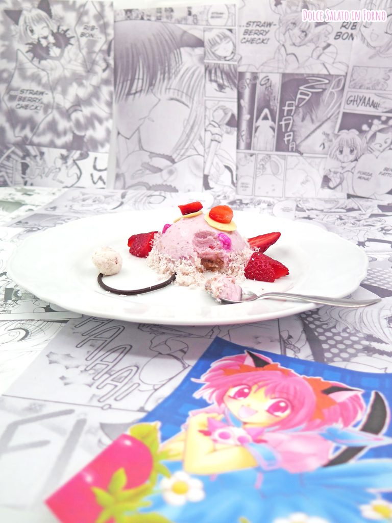 Dolce al cucchiaio senza cottura alle fragole e ricotta di Masha di Tokyo Mew Mew