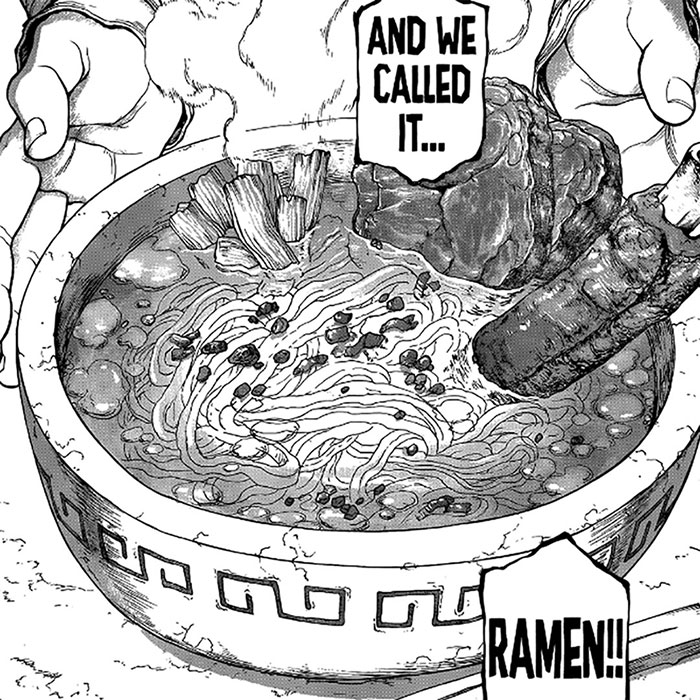 Dr. Stone ramen nel manga