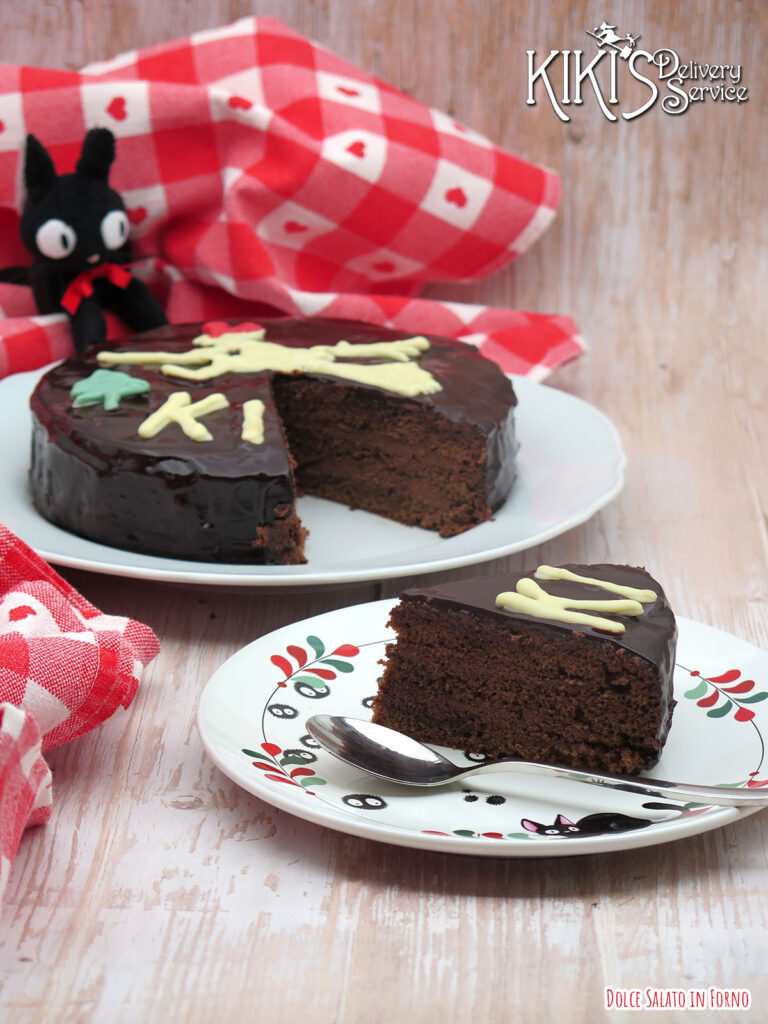 Fetta di torta al cioccolato di Kiki dello Studio Ghibli