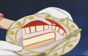 fetta di torta Tourbillon nell'anime di Magica Doremì