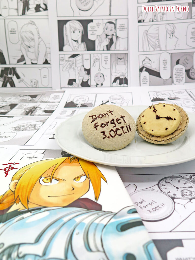 Fullmetal alchemist macaron a forma di orologio di Edward Elric