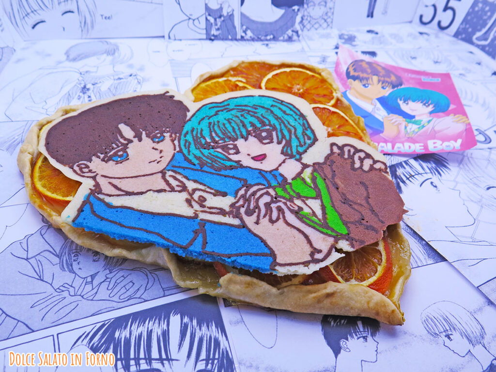 Galette all'arancia a forma di cuore di Ginta e Arimi di Marmalade Boy