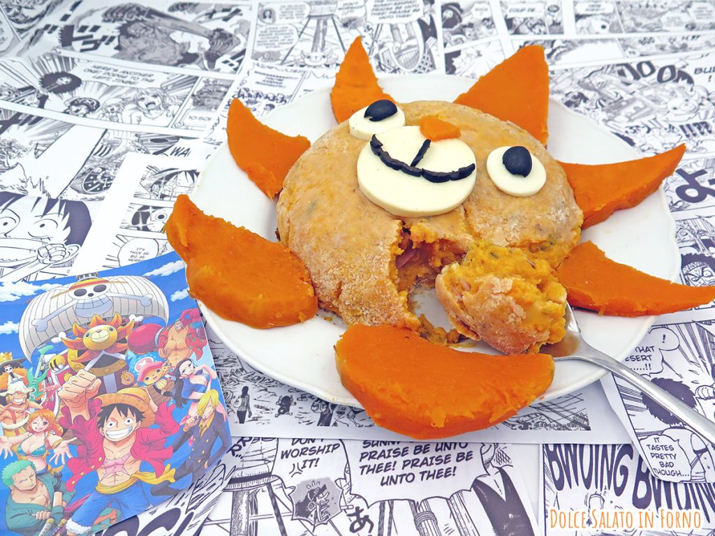 Gateau zucca e patate a forma di Thousand Sunny di One Piece
