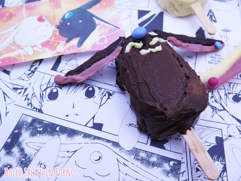 Gelato ricoperto cioccolato fondente Mokona Modoki