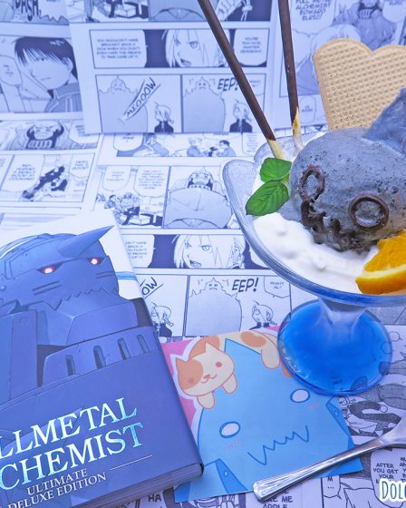 Gelato al sesamo nero a forma di Alphonse Elric di Fullmetal Alchemist