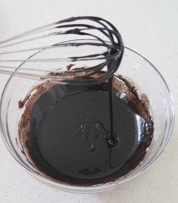 impasto torta cacao nero