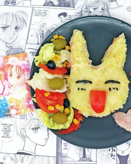 Insalata di patate giapponese a forma di Babbit di Kodomo No Omocha