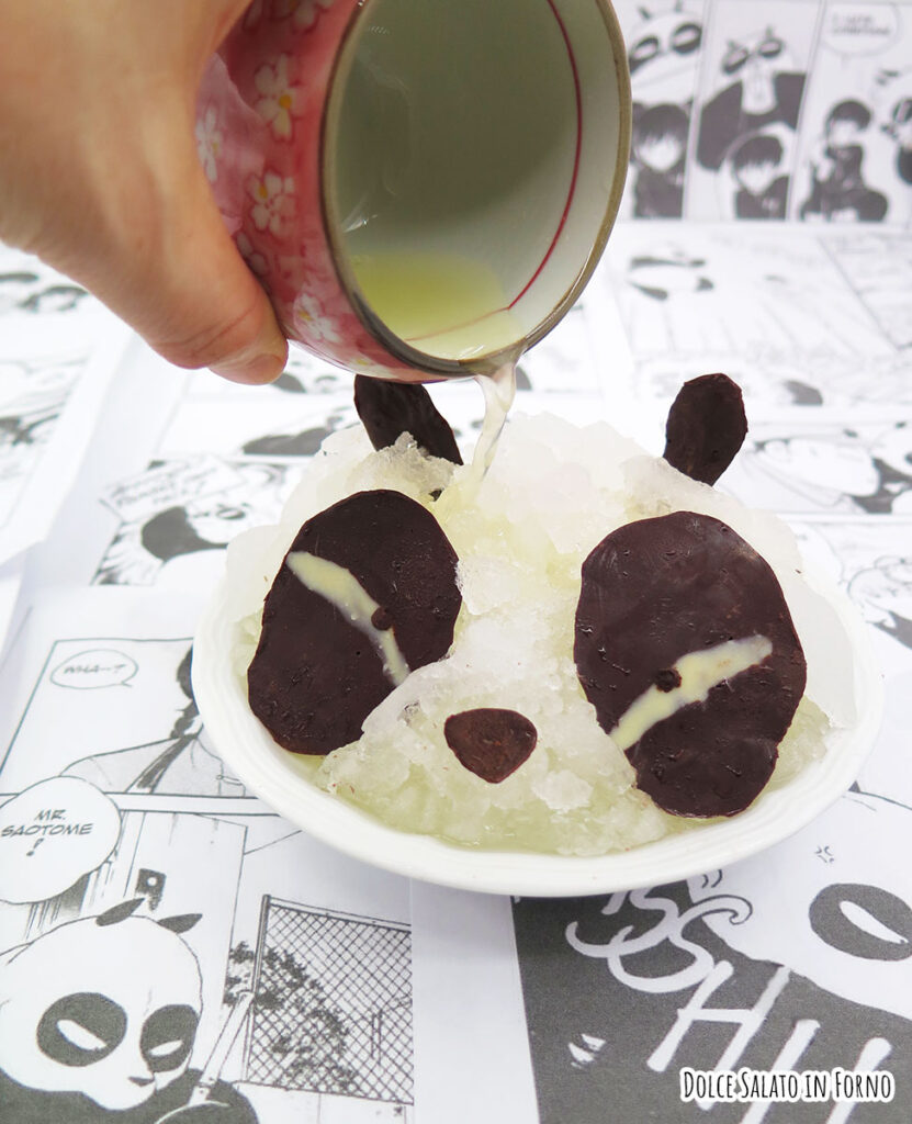 Kakigori al limone a forma del panda Genma di Ranma