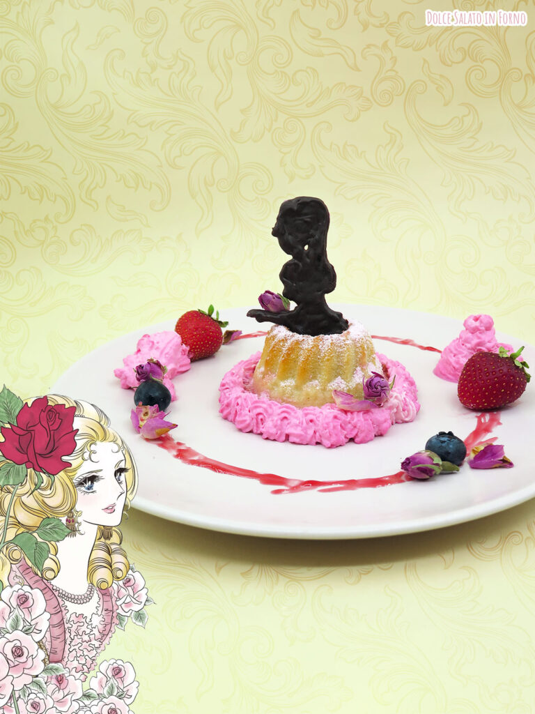 Mini gugelhupf allo yogurt e acqua di rose di Maria Antonietta di Lady Oscar