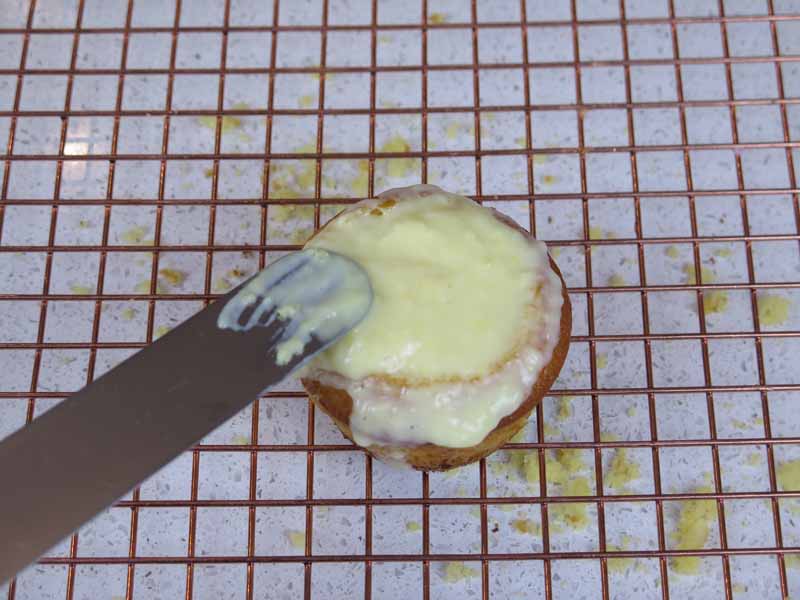 muffin farcito crema pasticcera al limone