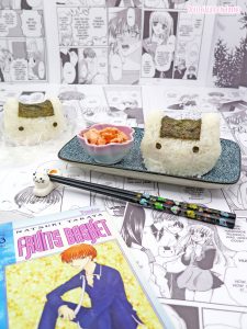 Onigiri al salmone a forma di gatto di Fruits Basket