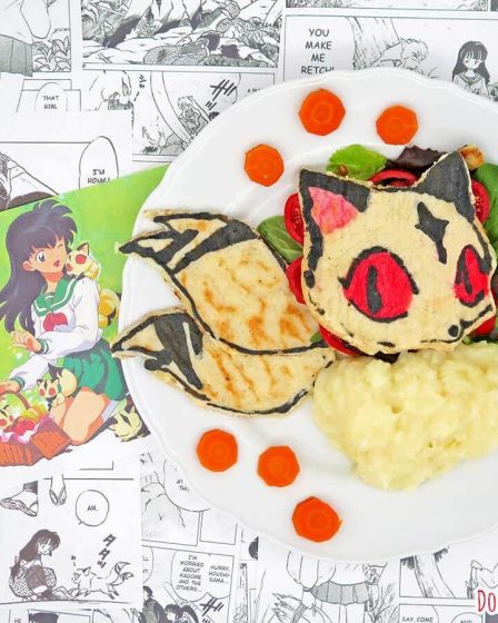 pancake salato a forma di Kirara di Inuyasha