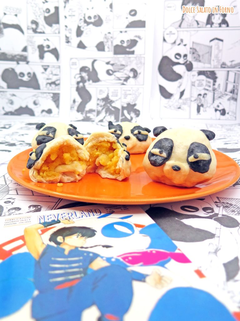 panini cinesi al vapore a forma del panda Genma