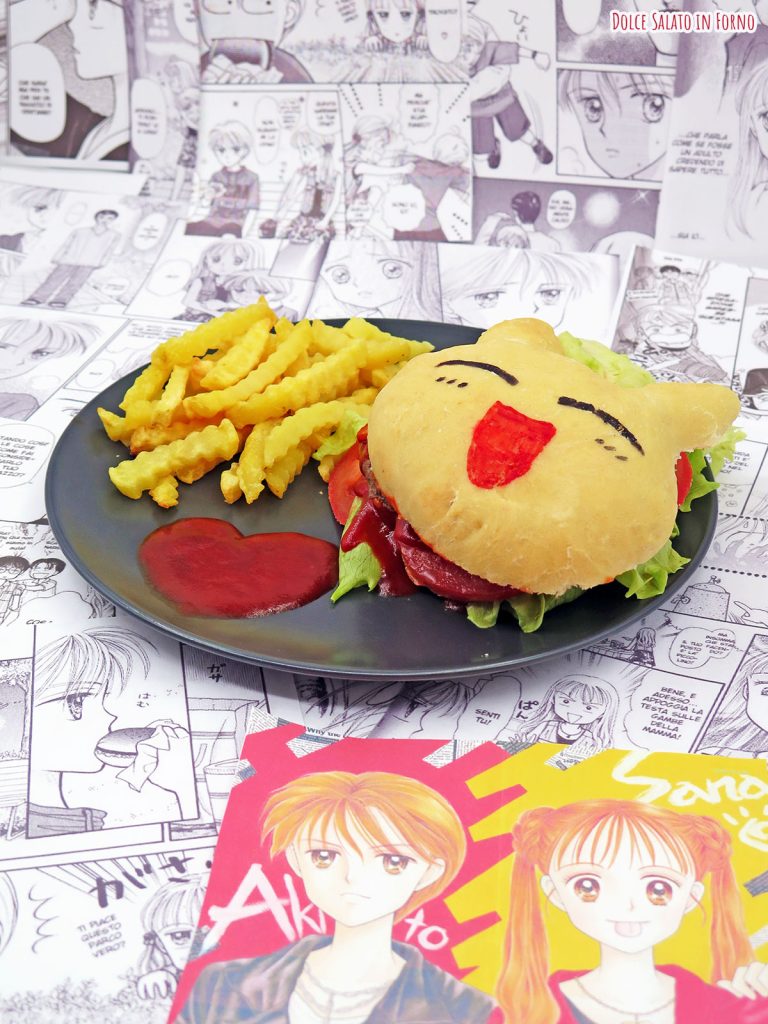 Panino hamburger di Sana e Akito di Kodomo No Omocha