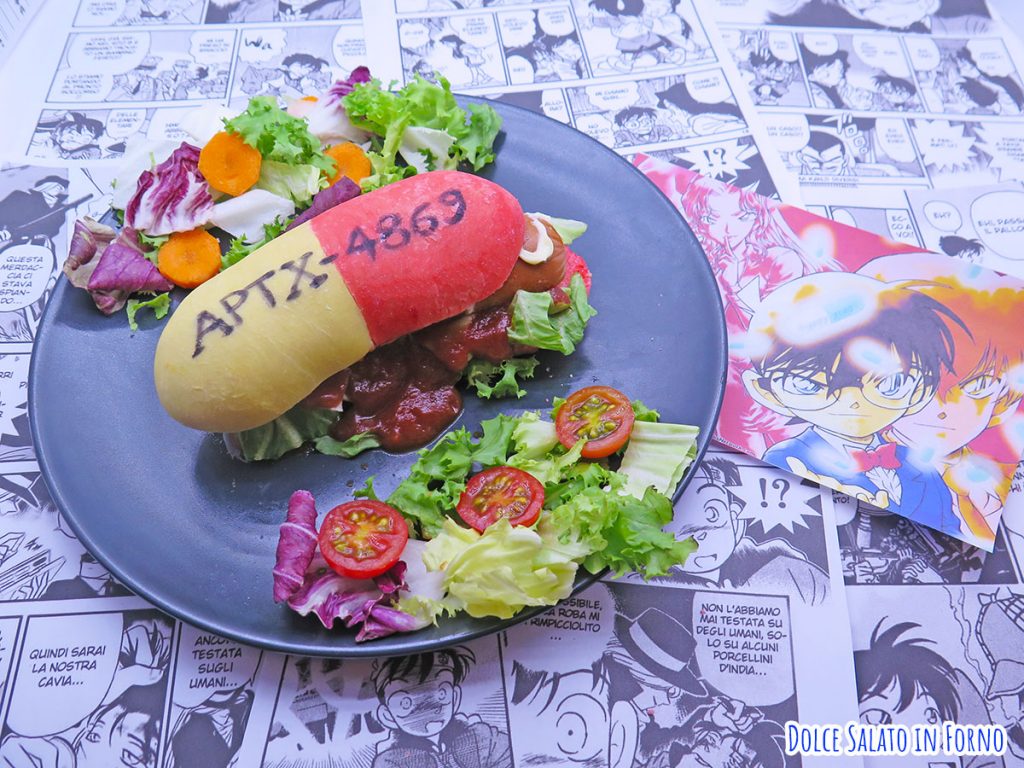 Panino da hot dog a forma di pillola APTX-4869 di Detective Conan