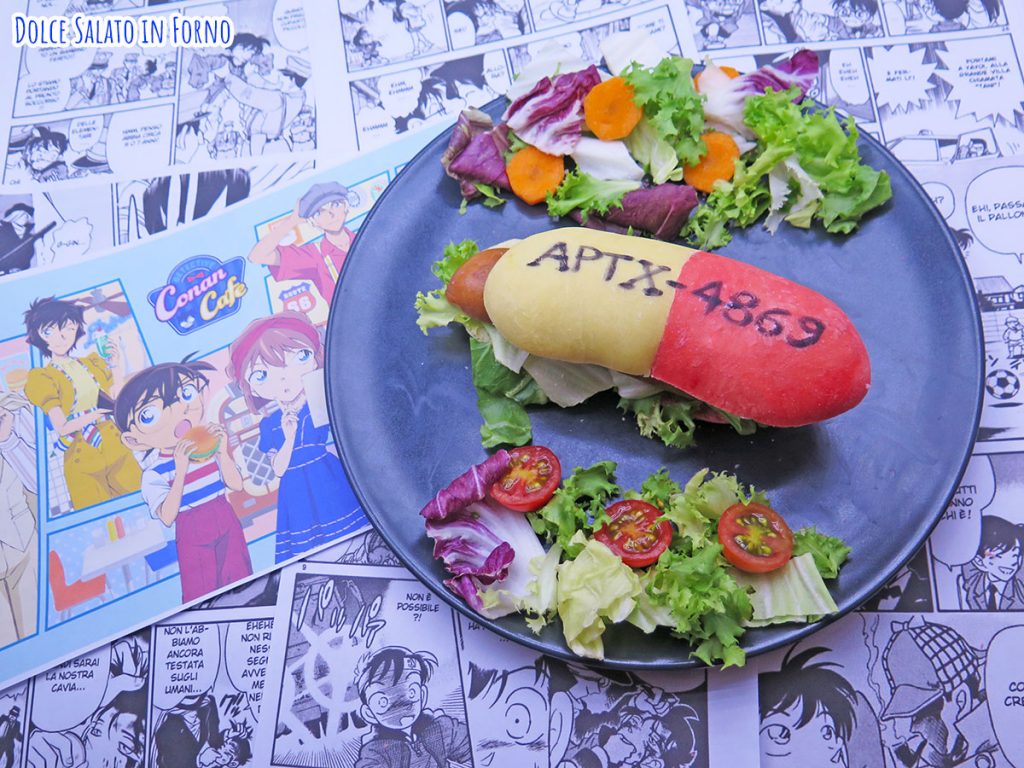 Panino da hot dog a forma di pillola APTX-4869 di Detective Conan