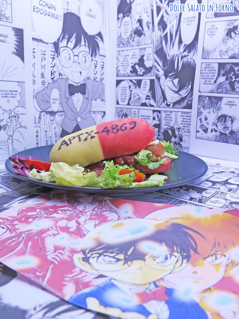 Panino da hot dog a forma di pillola APTX-4869 di Detective Conan