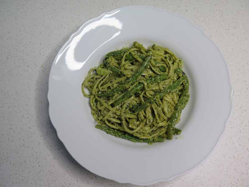 pasta pesto genovese rinforzato con patate e fagiolini