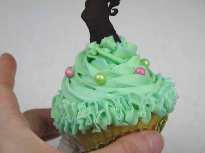 perle di zucchero nel cupcake