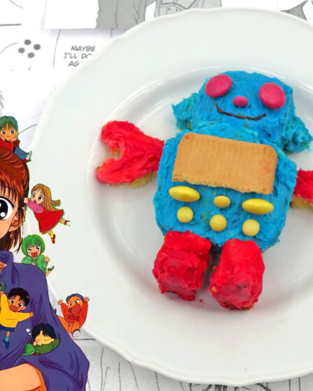 Plumcake all'arancia a forma di robot di Marmalade Boy