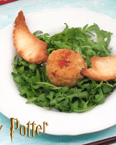 Polpette di pollo e curcuma a forma di boccino d'oro di Harry Potter