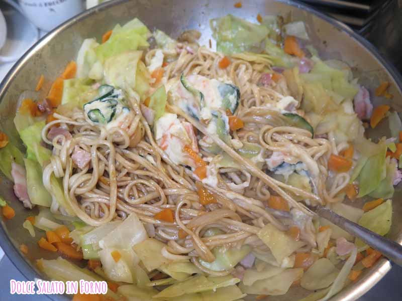 potato salad yaki udon