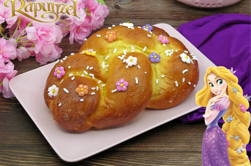 Treccia di pan brioche dolce di Rapunzel
