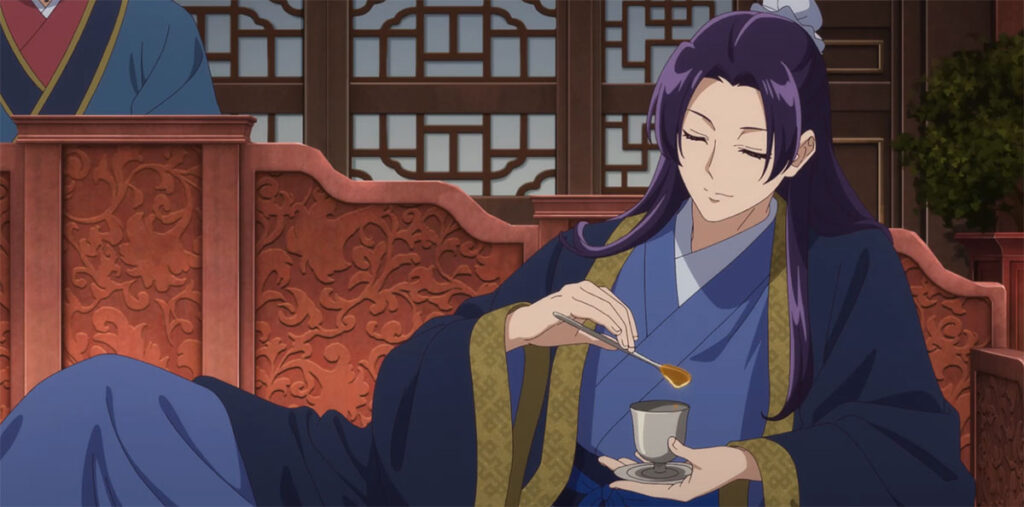 Renshi beve il tè nell'anime il monologo della speziale