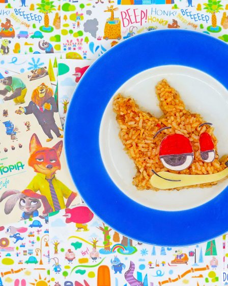 Riso al ragù a forma di Nick Wilde di Zootropolis