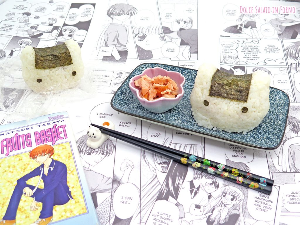 Sake onigiri a forma di gatto di Fruits Basket