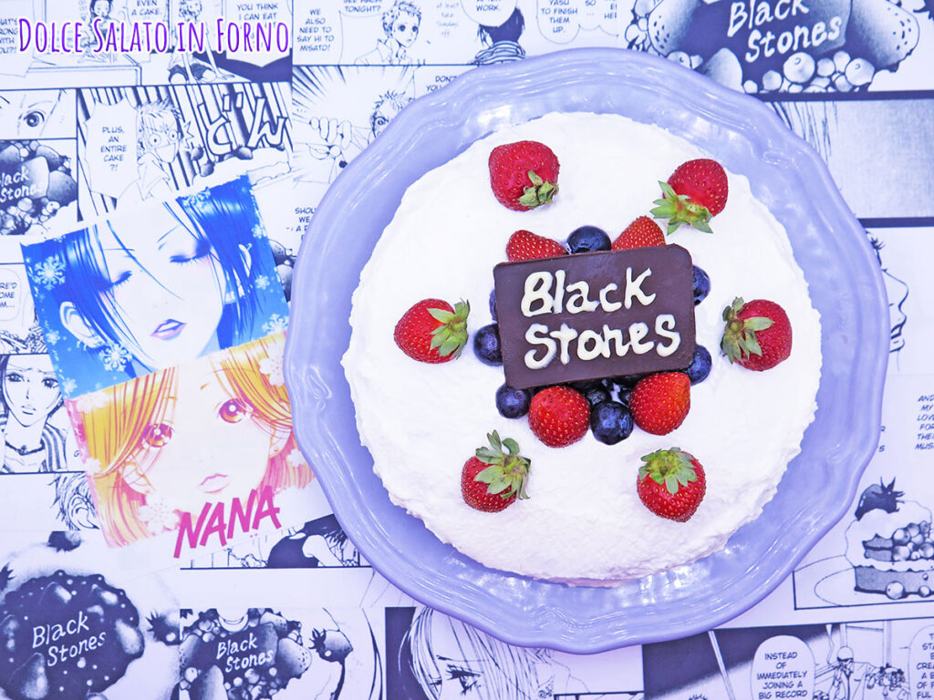Shortcake giapponese fragole mirtilli Nana Black Stones