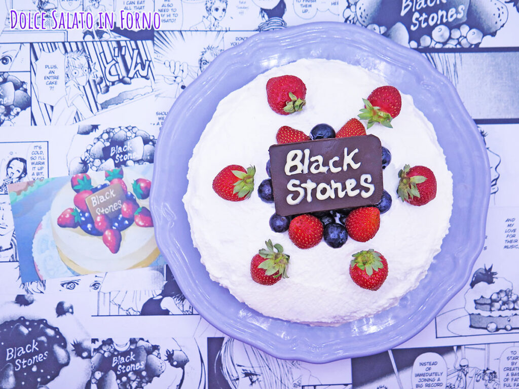 Shortcake giapponese fragole mirtilli Nana Black Stones