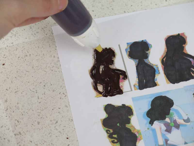 silhouette in cioccolato