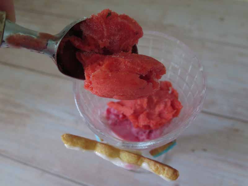 sorbetto alla fragola