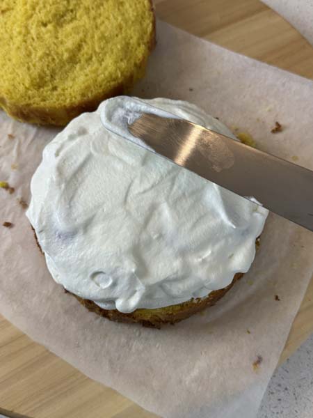 ricopri con panna