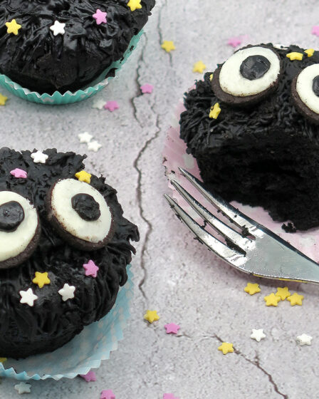 Susuwatari cupcake al cacao nero