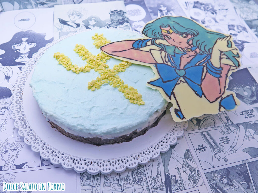 Torta fredda ricotta menta cocco e cioccolato di Sailor Neptune Michiru Kaioh