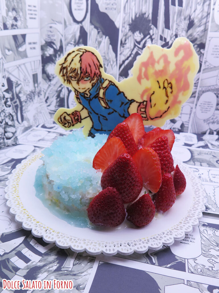 Torta limone fragola pistacchio di Shoto Todoroki di My Hero Academia