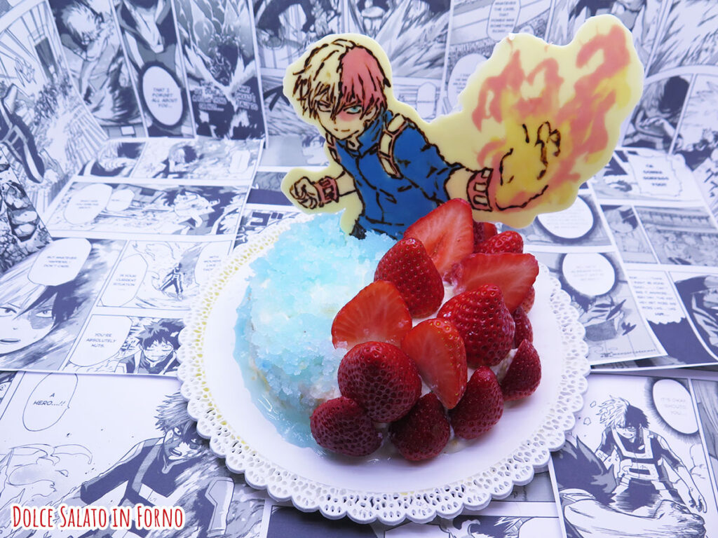 Torta limone fragola pistacchio di Shoto Todoroki di My Hero Academia