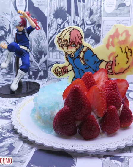 Torta limone fragola pistacchio di Shoto Todoroki di My Hero Academia