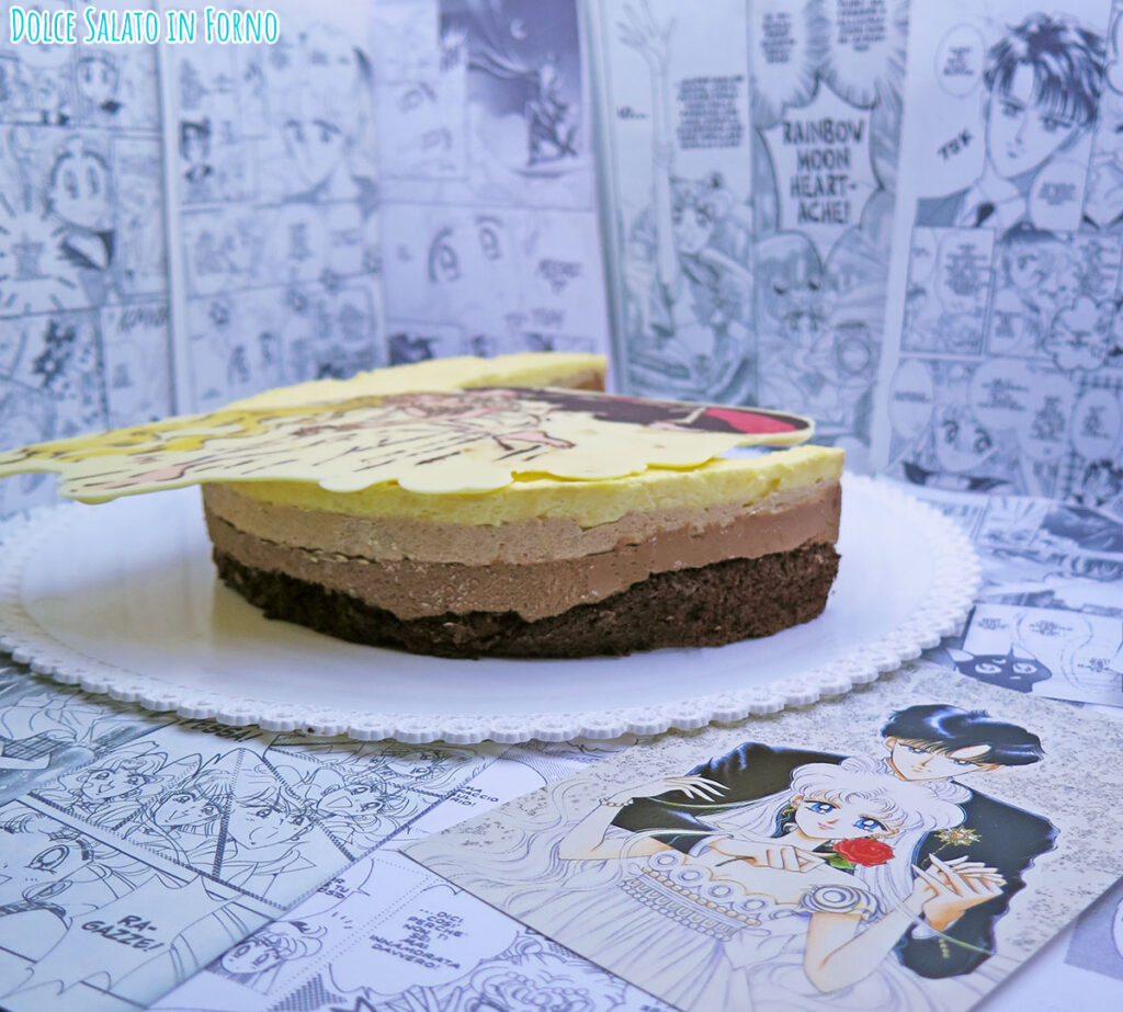 Torta mousse ai tre cioccolati di Serenity ed Endymion di Sailor Moon