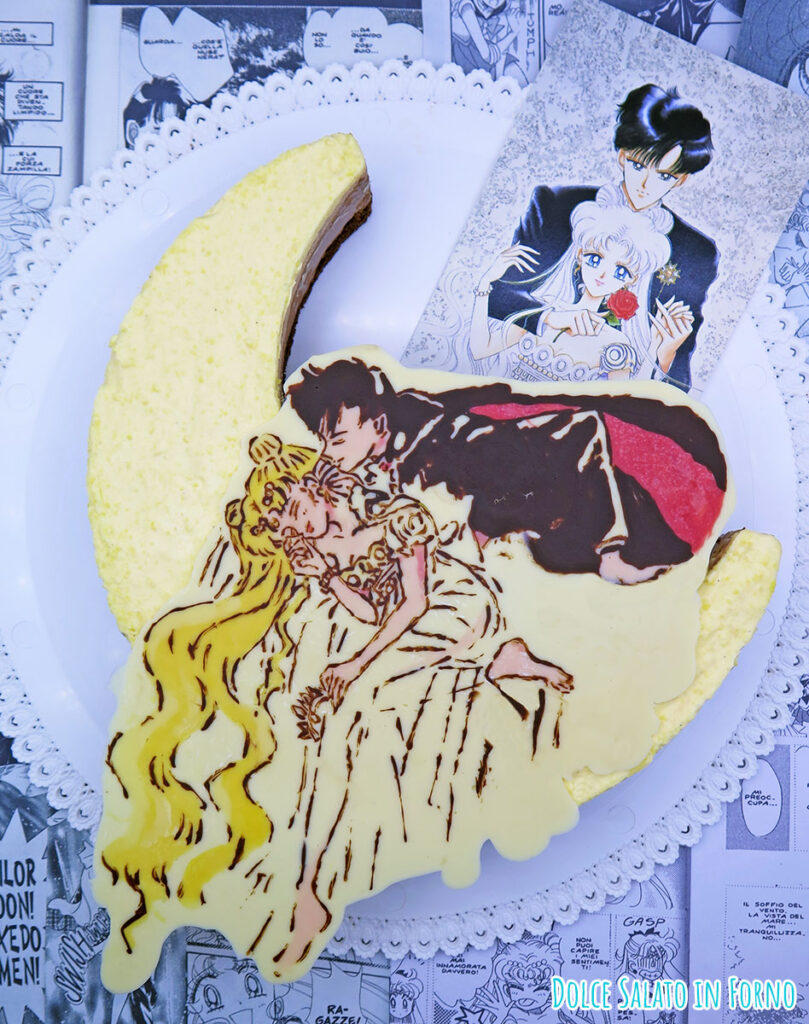 Torta mousse ai tre cioccolati di Serenity ed Endymion di Sailor Moon